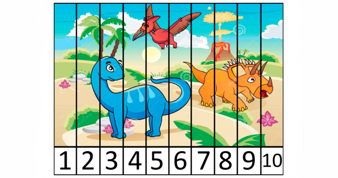 Puzzle Dinosaurios ABN